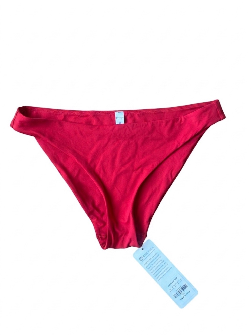 NWT CRZ YOGA Low Waisted Cheeky Bikini Swim Bottom in Deep Red Women’s Size M